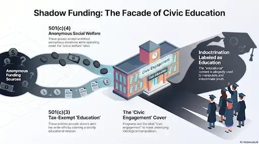 Shadow Funding: The Facade of Civic Education
