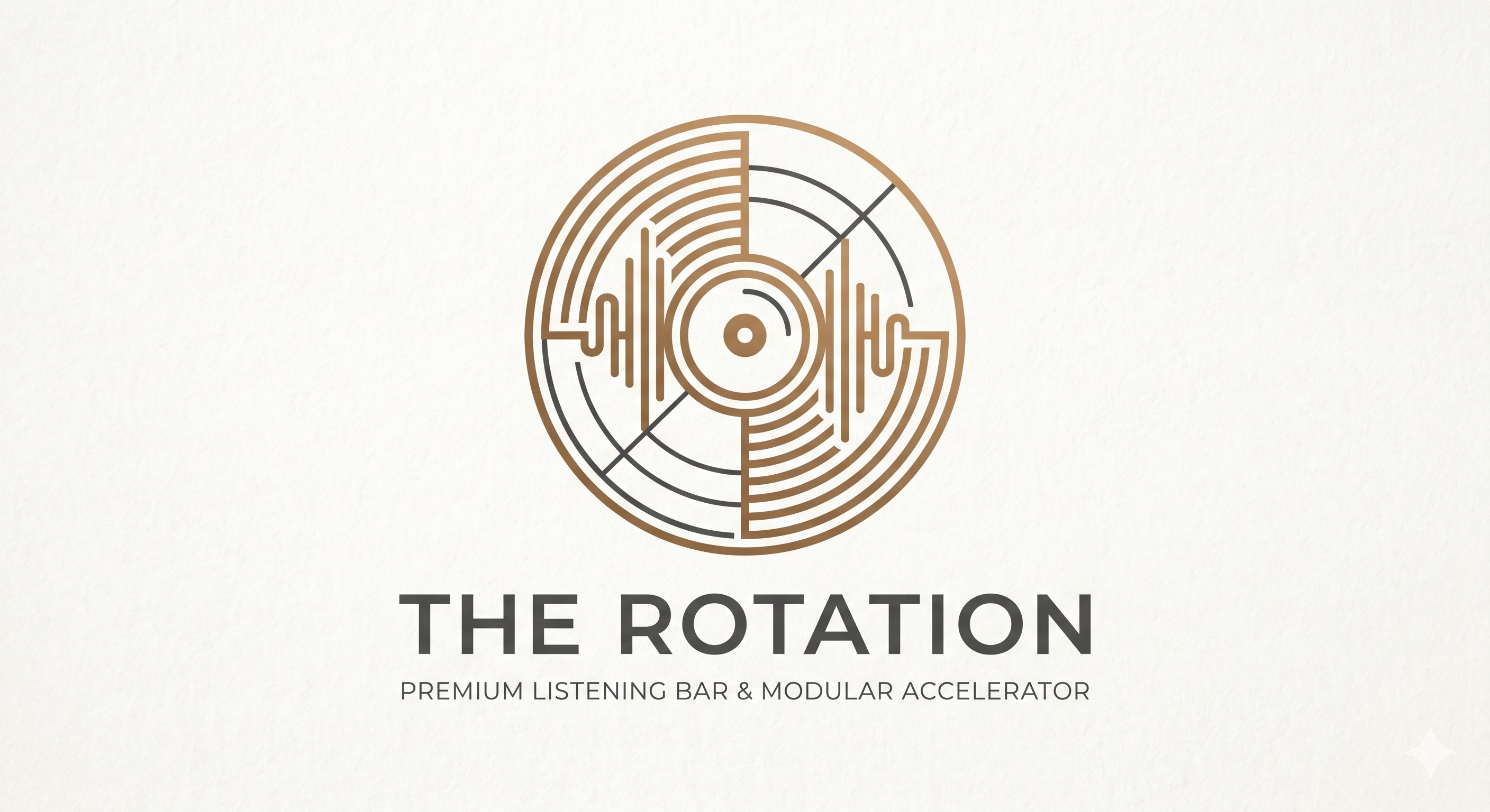 The Rotation concept brand identity logo for modular business infrastructure